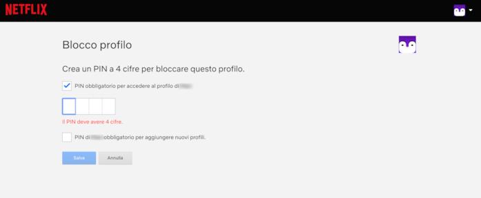 Netflix permette di impostare un PIN per proteggere i singoli profili L'opzione su Netflix per impostare un PIN di sicurezza per il profilo