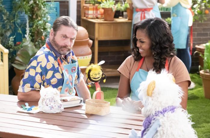 Michelle Obama in una scena di Waffles + Mochi