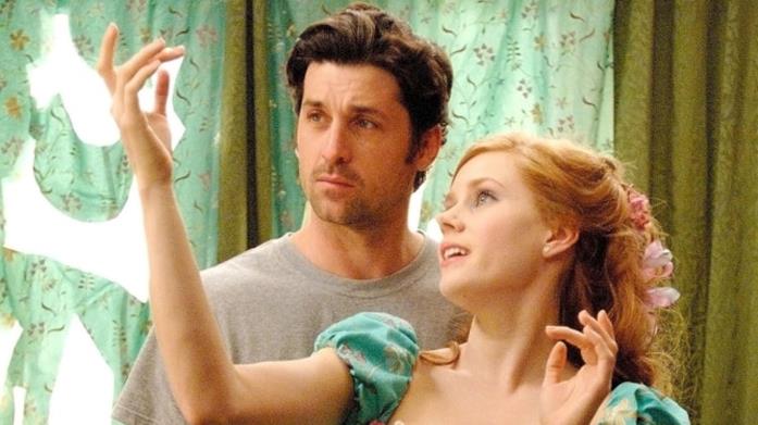 Amy Adams e Patrick Dempsey in una scena di Come d'Incanto