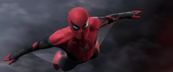 Spider-Man in Far From Home Spider-Man plana grade alla sua nuova tuta