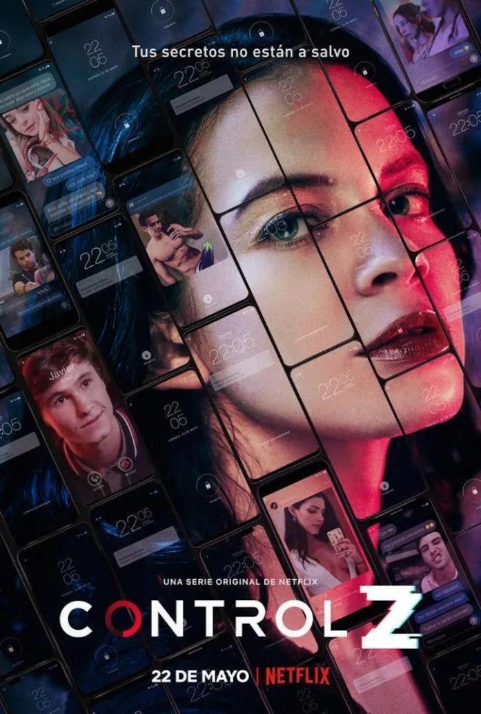 Il poster di Control Z La locandina di Control Z con Ana Valeria Becerril in primo piano