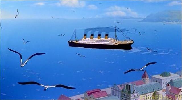 Il Titanic nel cartone animato di Camillo Teti Il Titanic nel film di animazione Titanic - La Leggenda Continua
