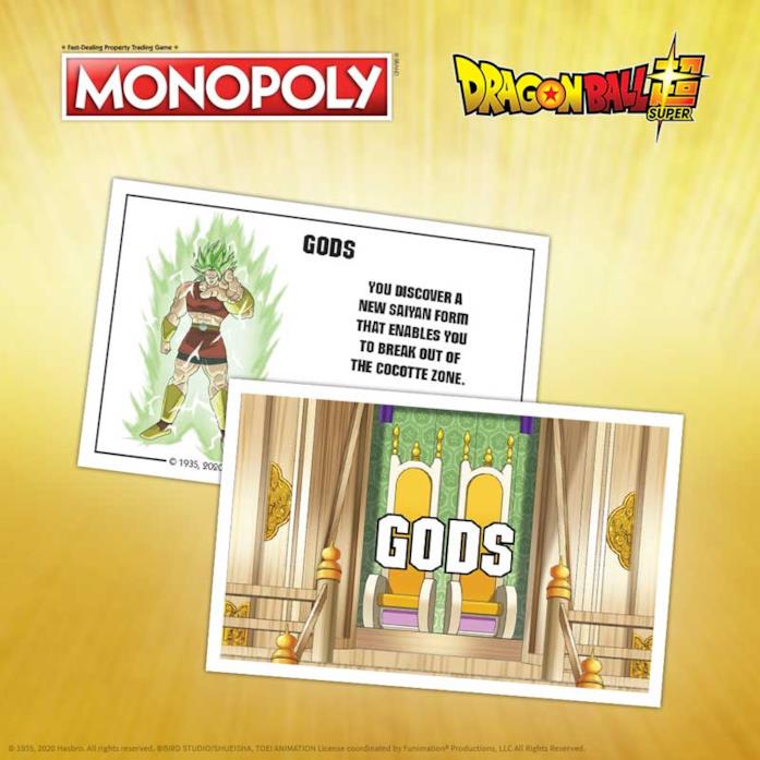 Le carte Dei del monopoli di Dragon Ball Super Dragon Ball Super, le carte Dei