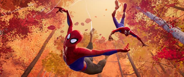 Peter Parker e MIles Morales in Spider-Man: Un nuovo Universo Una sequenza di Spider-Man: Un nuovo Universo