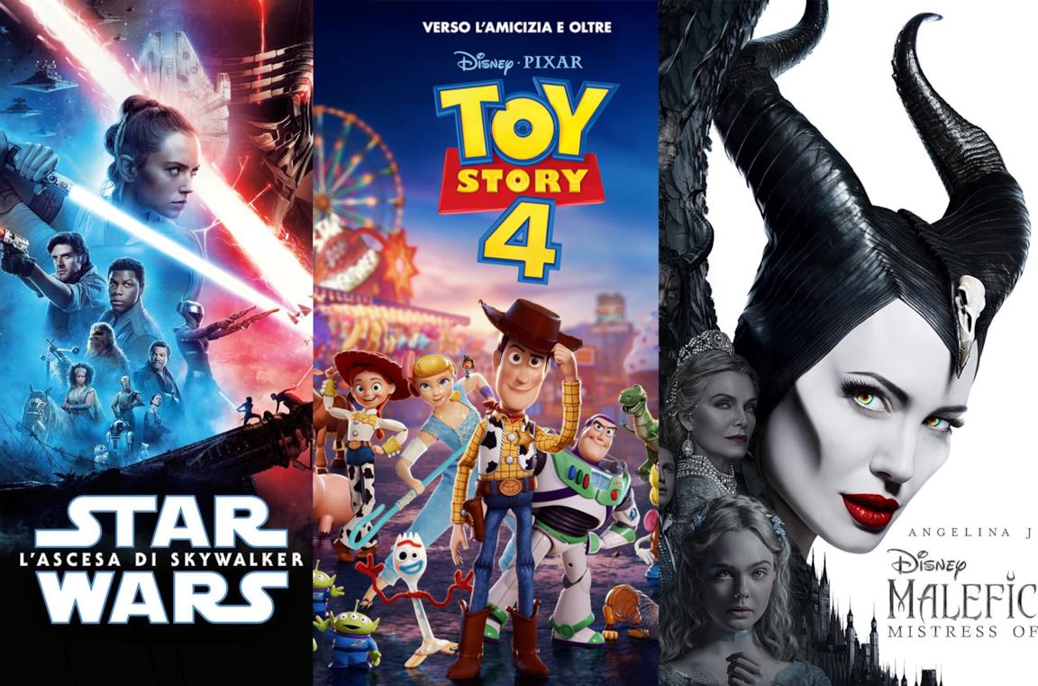 I poster di Star Wars: L'ascesa di Skywalker, Toy Story 4 e Maleficent 2
