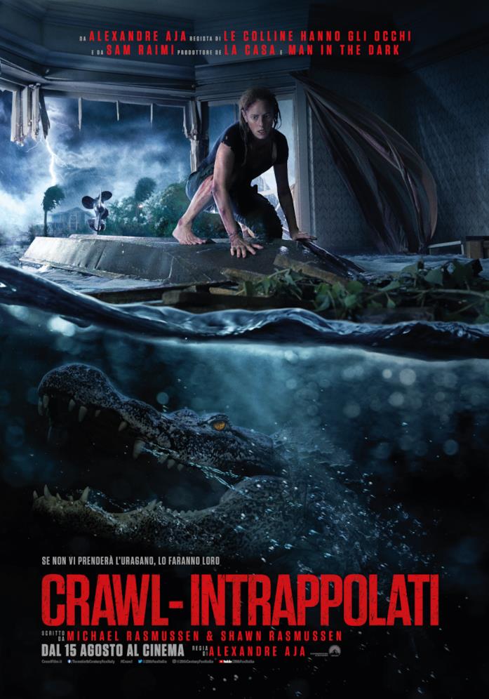 Crawl - Poster italiano Crawl: il poster italiano del film, dal 15 agosto al cinema