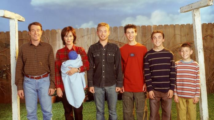 Malcolm Hal, Lois, Francis, Rees, Malcolm e Dewey in un'immagine promozionale di Malcolm