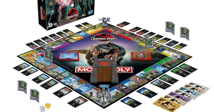 Jurassic Park Monopoli e pedine Gioco da tavolo Monopoli Jurassic Park