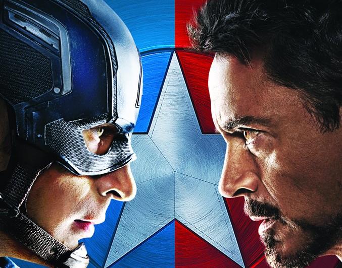 Copertina del DVD di Captain America: Civil War