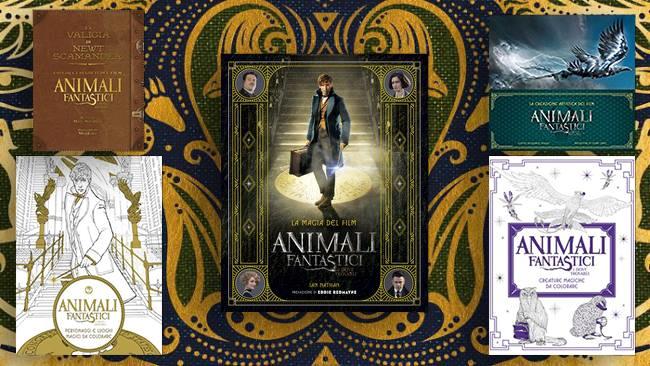 I cinque volumi dedicati ad Animali Fantastici e Dove Trovarli