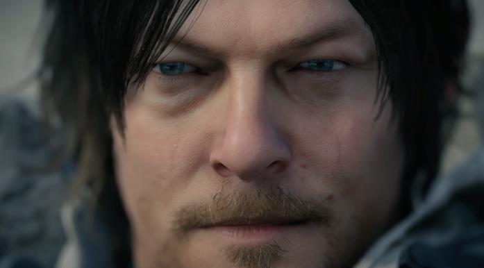 Un primo piano di Norman Reedus dall'ultimo trailer di Death Stranding