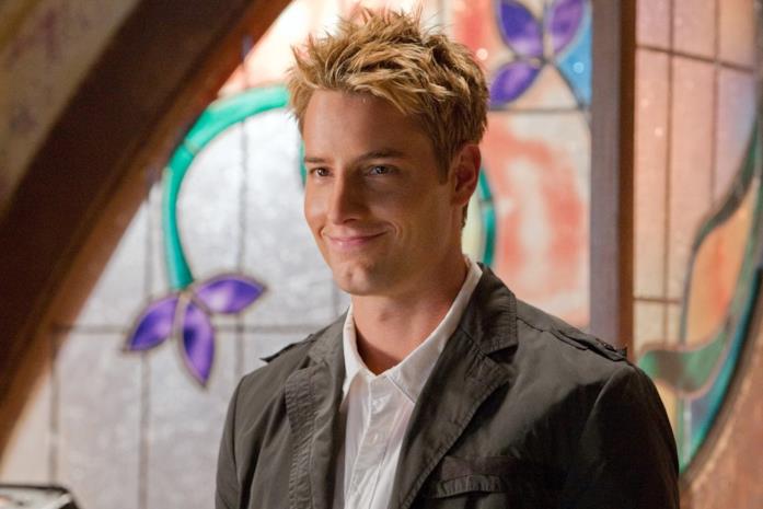 Justin Hartley in una foto tratta da Smallville Justin Hartley è Freccia Verde/Oliver Queen in Smallville