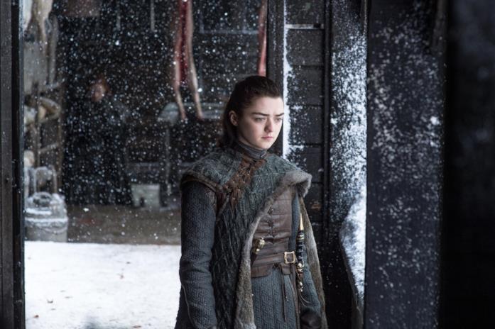 Arya in una scena del terzo episodio dell'ultima stagione