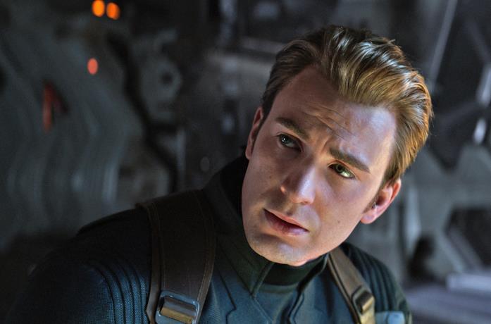 Chris Evans come Captain America in Endgame