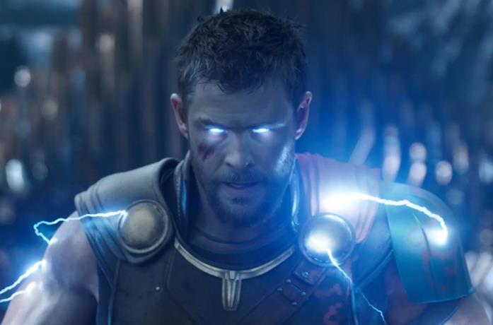 Un'immagine di Thor in Thor: Ragnarok