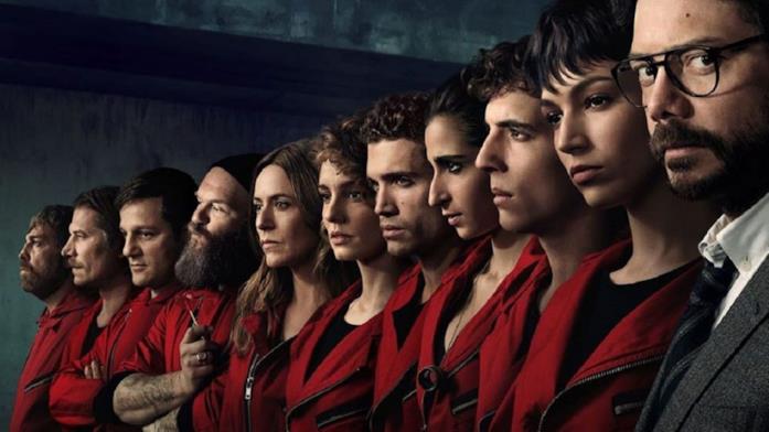 I protagonisti della serie TV La casa di carta