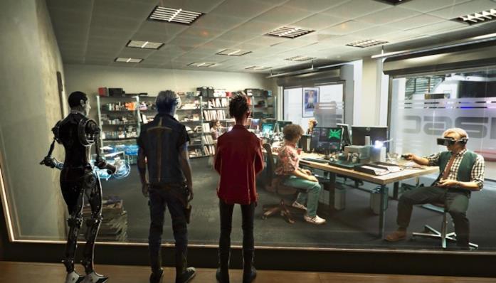 OASIS e realtà in una scena del film OASIS vs realtà in una scena di Ready Player One