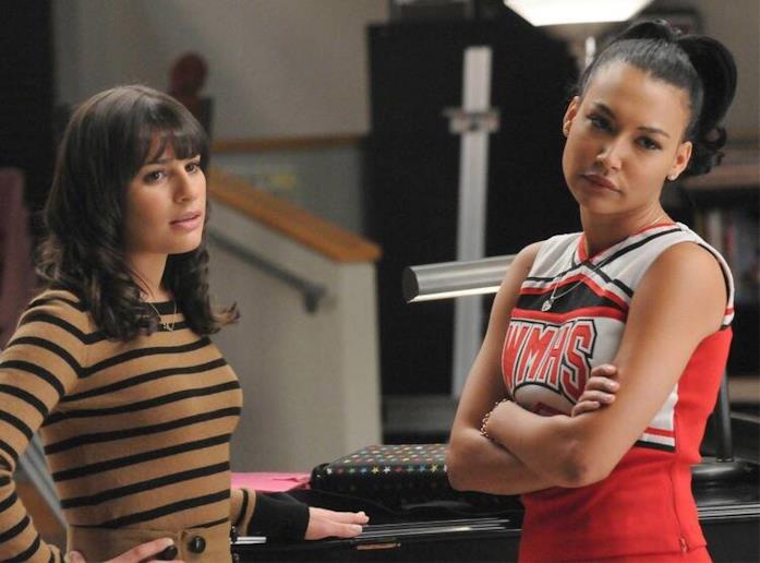 Lea Michele e Naya Rivera, ex colleghe di Glee Rachel Berry e Santana Lopez di Glee