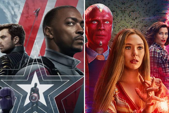 I protagonisti di The Falcon and the Winter Soldier e WandaVision
