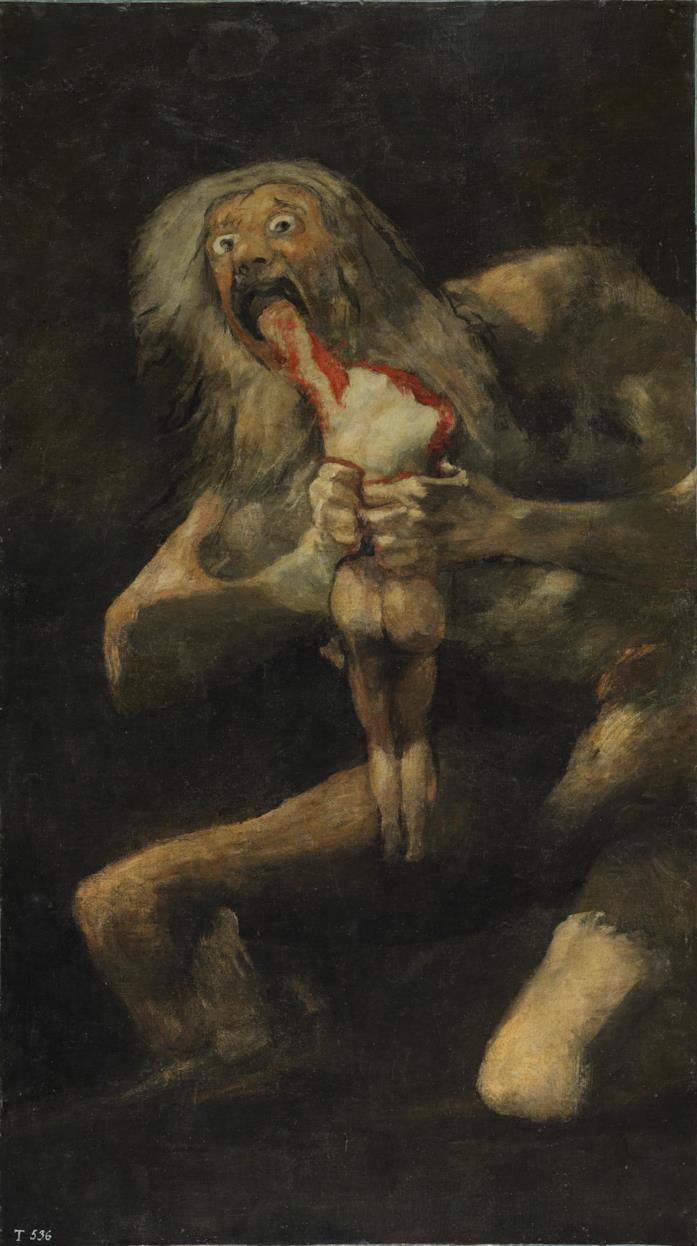 Saturno divora i suoi figli, Francisco Goya Il celebre e inquietante quadro Saturno divora i suoi figli, dipinto da Francesco Goya