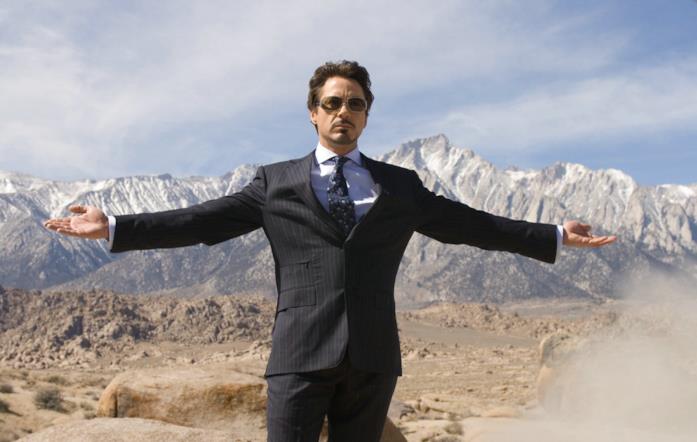 Iron Man, film del 2008 Robert Downey Jr. in una scena del film
