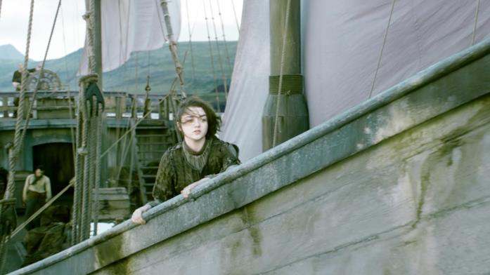 Arya viaggia oltre il Mare Stretto, alla volta di Braavos Arya salpa verso Braavos