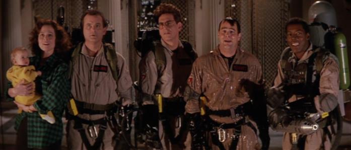 Ghostbusters II Una delle scene finali di Ghostbusters II, Dana e gli acchiappafantasmi hanno sconfitto Vigo