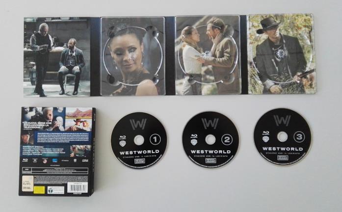Westworld - Stagione 1: i dischi Il packaging e il contenuto del cofanetto Blu-ray della prima stagione di Westworld