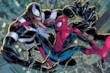 Spider-Man affronta Venom in una tavola dei Marvel Comics