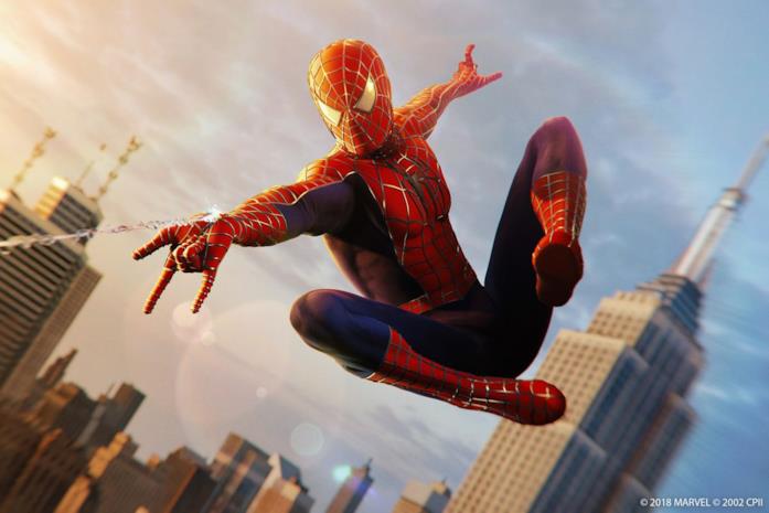 Tobey Maguire nei panni di Spider-Man Peter Parker è interpretato da Tobey Maguire nel film del 2002