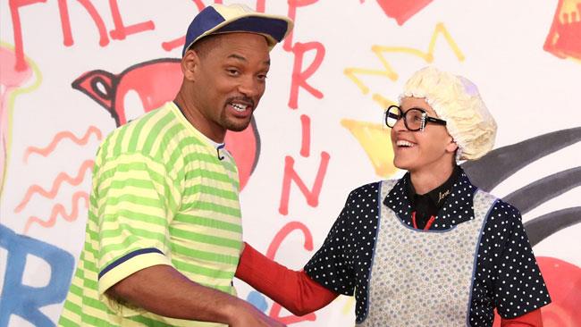 L'attore Will Smith con Ellen DeGeneres
