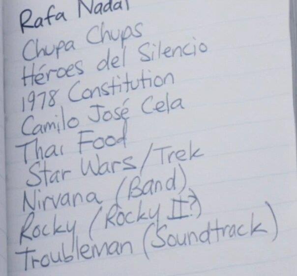 La lista di cose da fare di Cap - Versione Spagna La versione spagnola della To-Do List di Cap