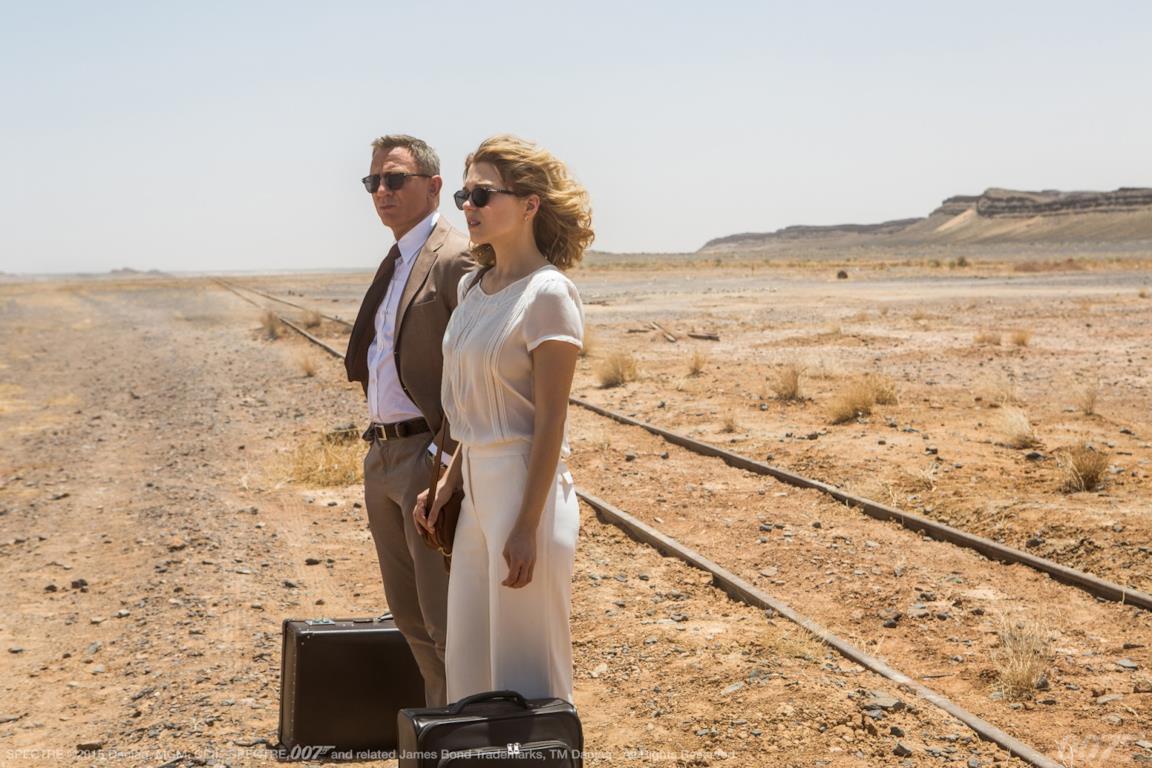 Daniel Craig e Léa Seydoux in una scena del film