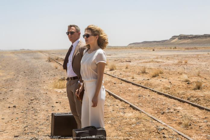 Daniel Craig e Léa Seydoux in una scena del film
