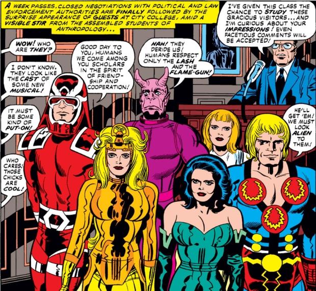 Gli Eterni, nuove immagini Gli Eterni nei fumetti