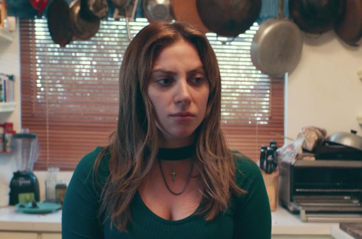 Una scena di Lady Gaga in A Star is Born