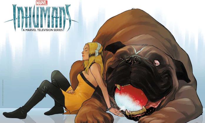 Lockjaw e Crystal. Art by Karl Kerschl
