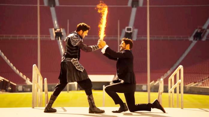 Lucifer contro Michael nel finale della 5B Lucifer combatte contro Michael nell'ultimo episodio di Lucifer 5