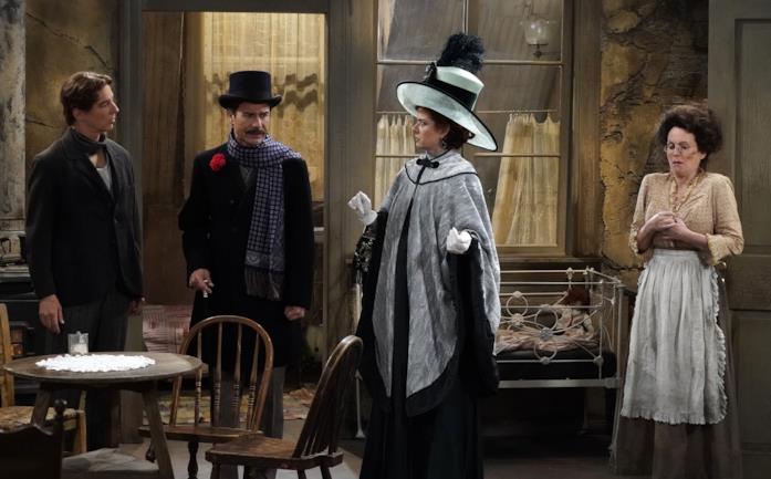 Will & Grace, lo special natalizio che fa riflettere Il cast di Will & Grace in costume in una scena