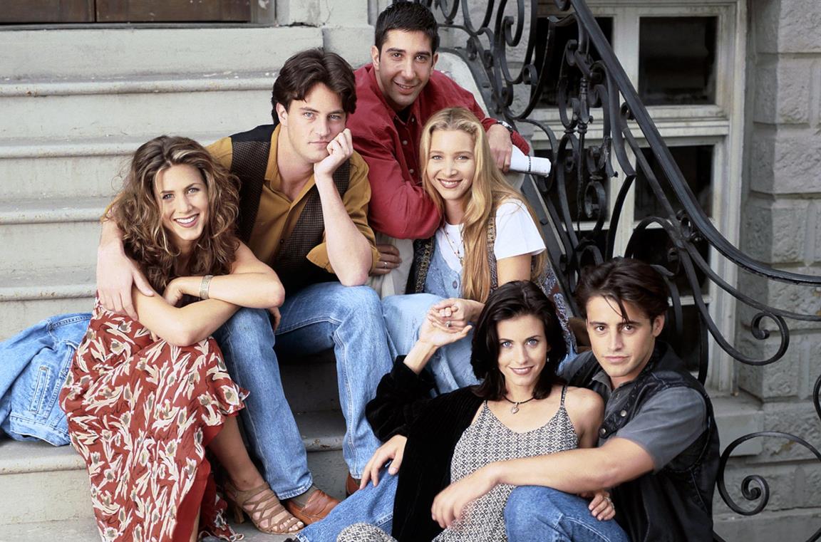 Il cast di Friends durante la prima stagione della serie