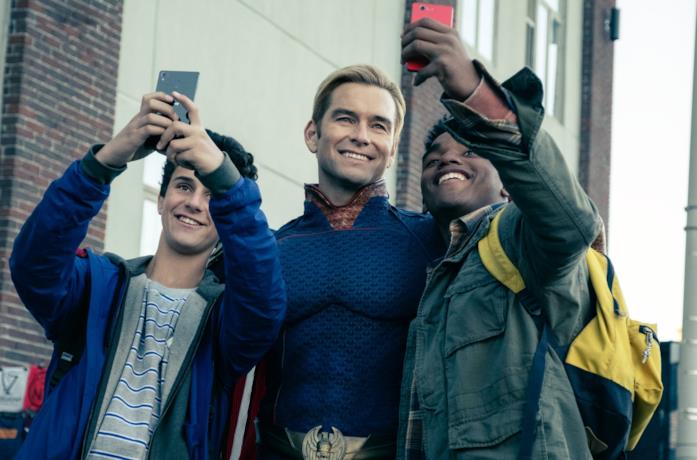 Antony Starr in una scena di The Boys