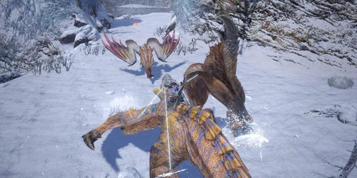 Monster Hunter Rise cavalcatura Insetto filo cattura mostro
