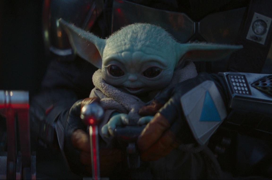 Baby Yoda nella serie TV The Mandalorian