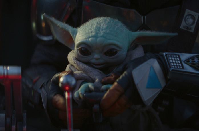 Baby Yoda nella serie TV The Mandalorian