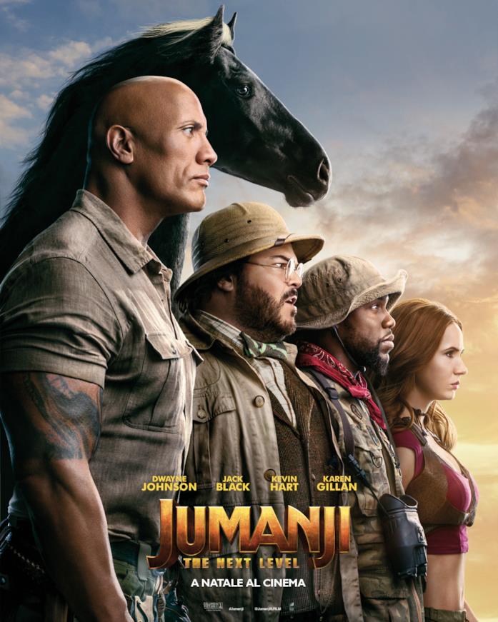 Il nuovo poster italiano di Jumanji: The Next Level La locandina italiana di Jumanji: The Next Level