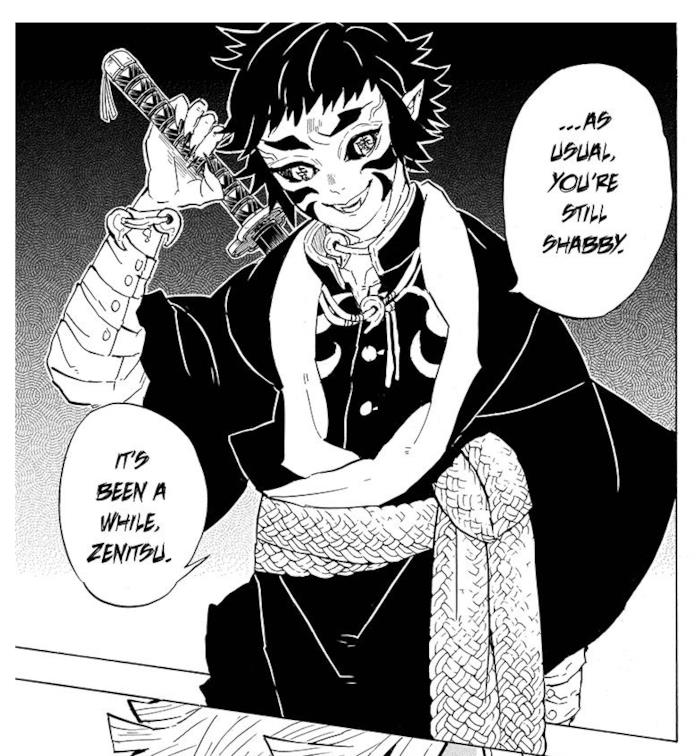 Kaigaku di Demon Slayer Kaigaku la luna crescente