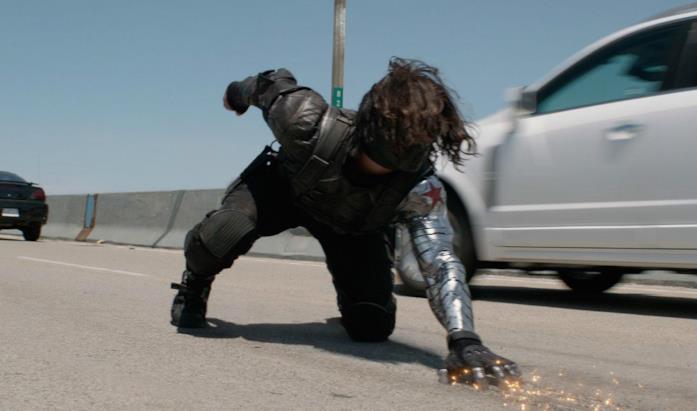 Il soldato d'Inverno di Sebastian Stan in una scena del film