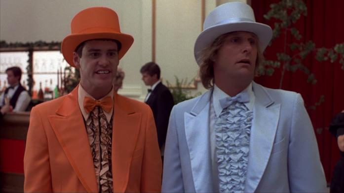 Gli ironici Jim Carrey e Jeff Daniel La divertente commedia Scemo & più scemo
