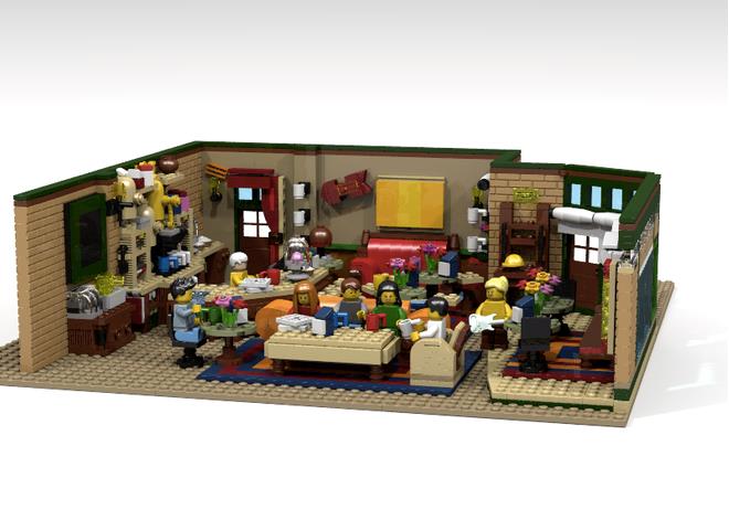 Il Central Perk in Lego Il Central Perk ricreato completamente con i Lego