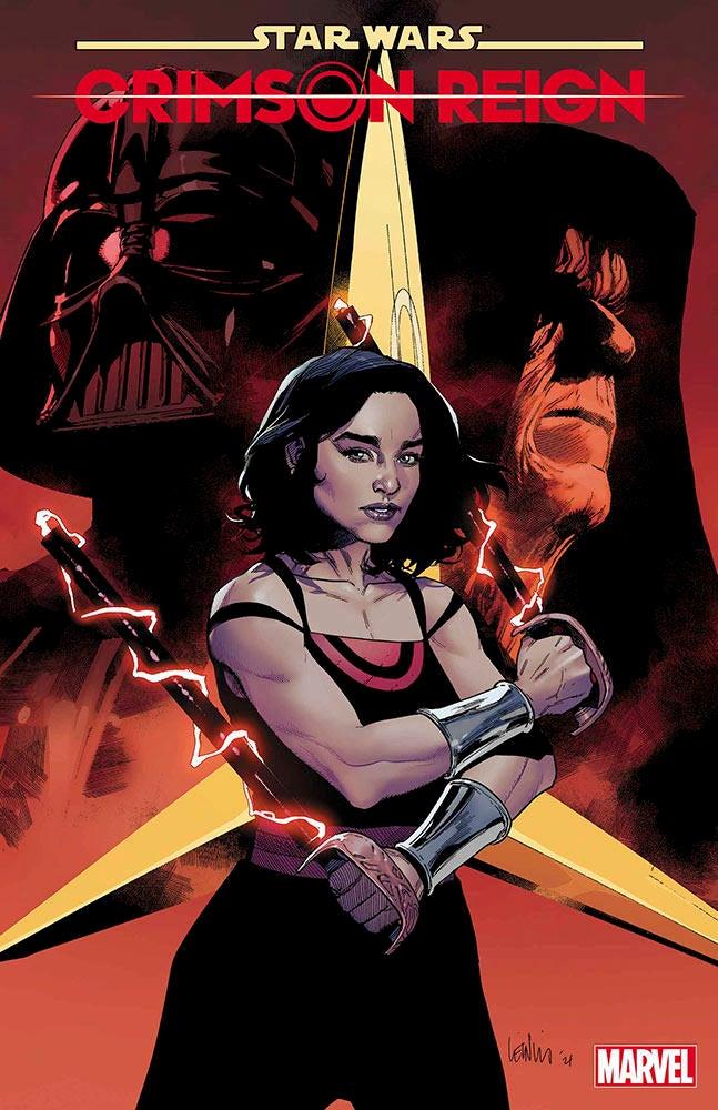 Qi'ra apparirà in The Book of Boba Fett? L'Imperatore, Darth Vader e Qi'ra nella cover di un fumetti